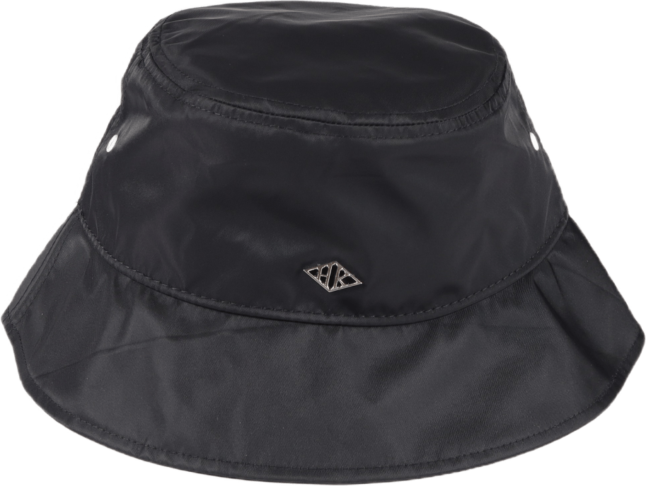 Bucket Hat Black Nylon Hk, Unisex, Odevy, čiapky a čiapky, Čierna, XS/S
