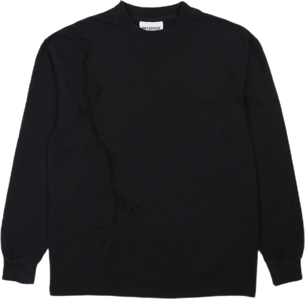 Boxy Tee Long Sleeve Faded Black