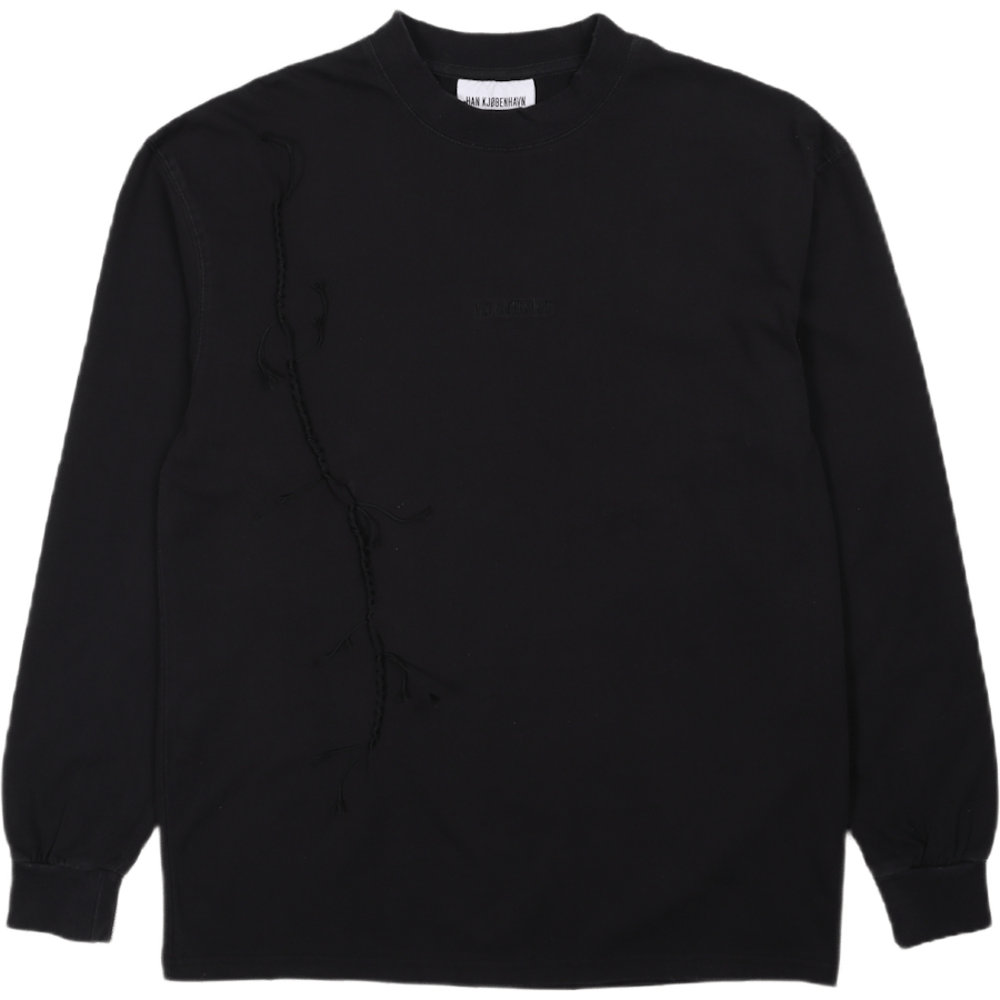 Boxy Tee Long Sleeve Faded Black