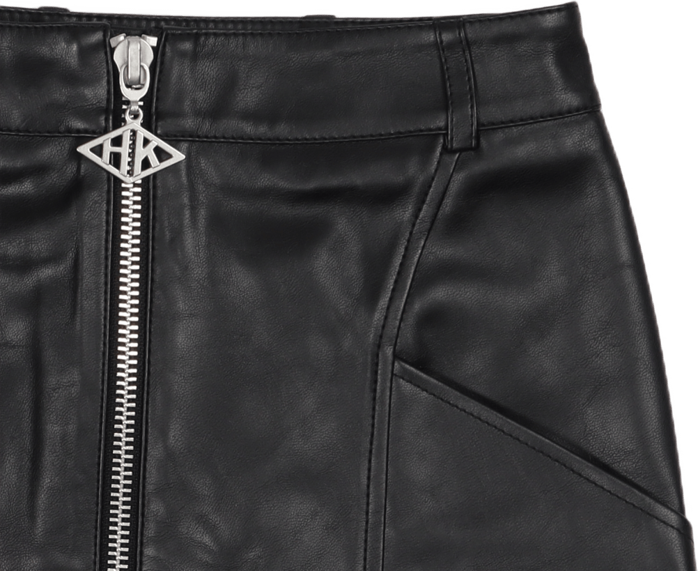 Mini Zip Skirt Black - Bild 2
