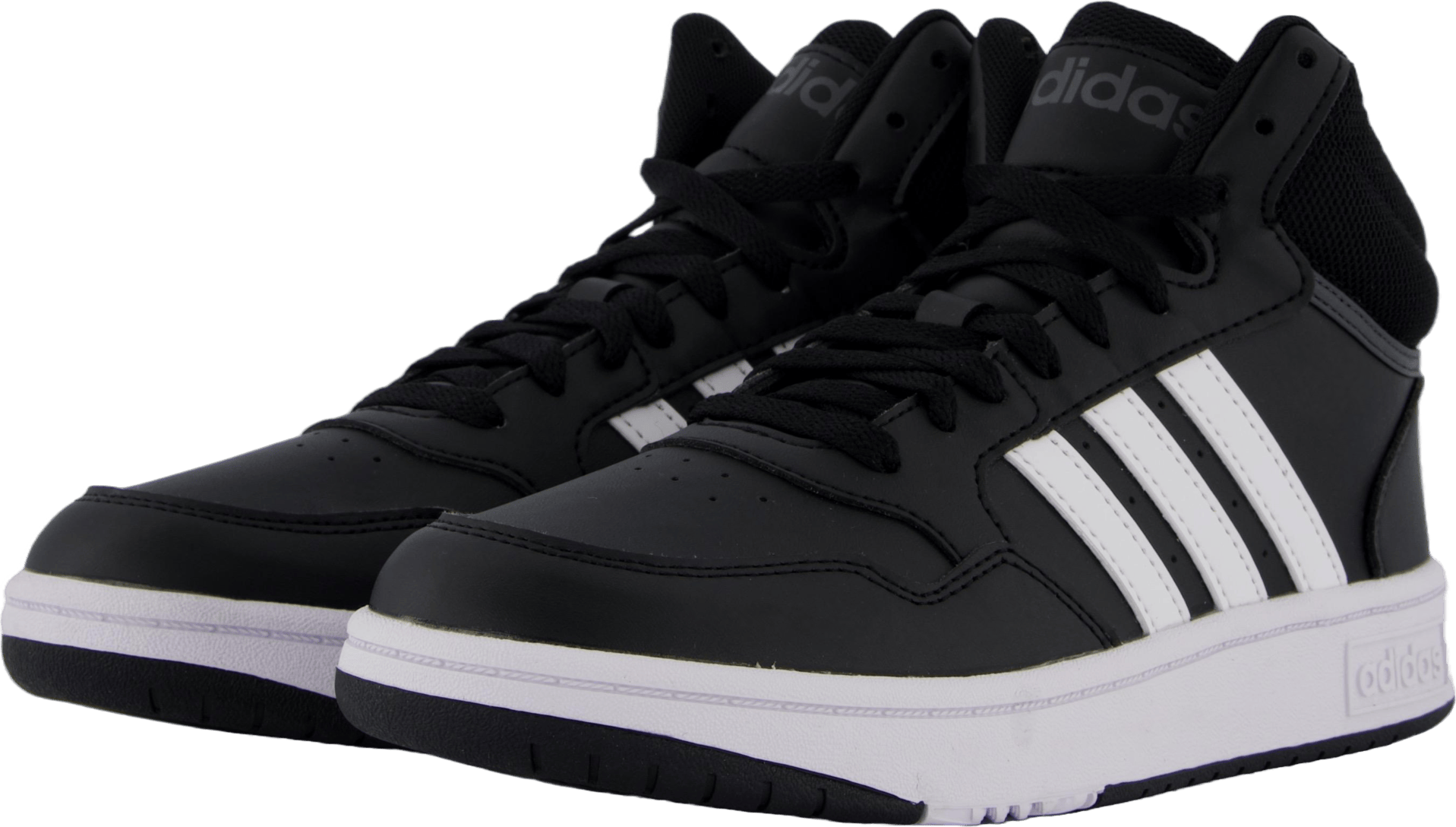Hoops Mid Shoes Core Black / Cloud White / Grey Six - Bild 2