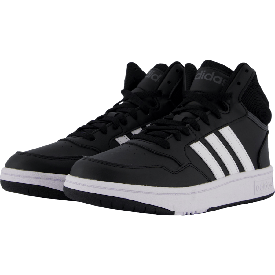 Hoops Mid Shoes Core Black / Cloud White / Grey Six - Bild 2