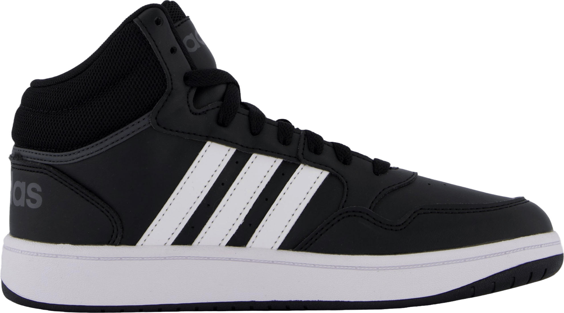Hoops Mid Shoes Core Black / Cloud White / Grey Six - Bild 3