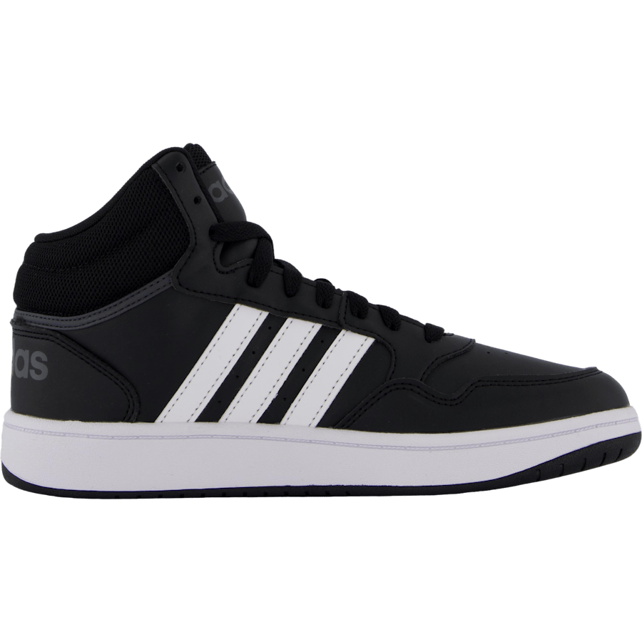 Hoops Mid Shoes Core Black / Cloud White / Grey Six - Bild 3