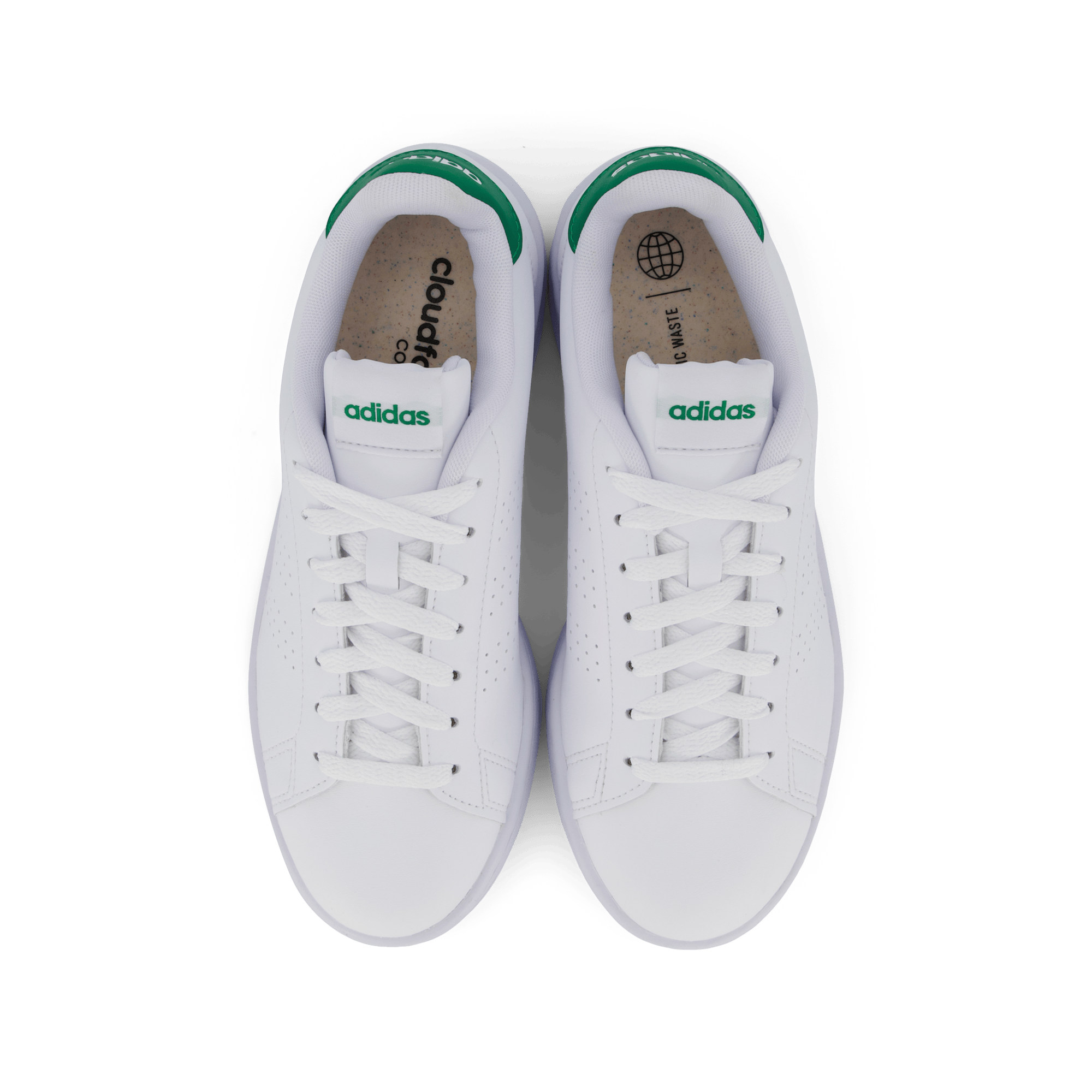 Advantage Shoes Cloud White / Cloud White / Green - Bild 6