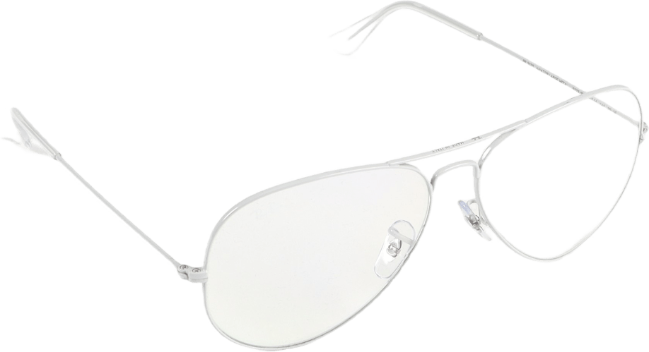 Aviator Large Metal Light Gray 9223BL/62, Unisex, Utrustning, Solglasögon, Vit, ONESIZE