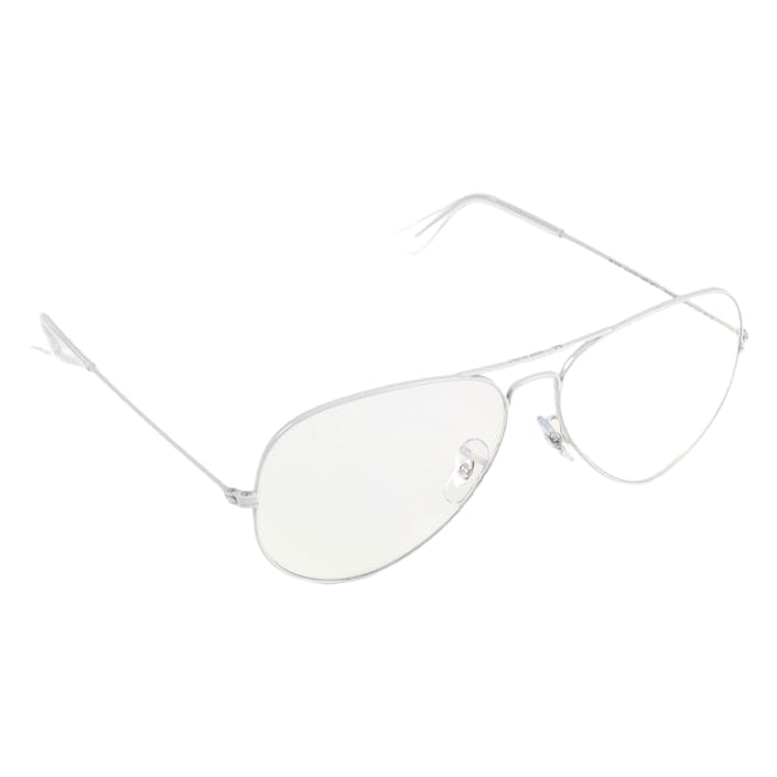Aviator Large Metal Light Gray 9223BL/62, Unisex, Utrustning, Solglasögon, Vit, ONESIZE