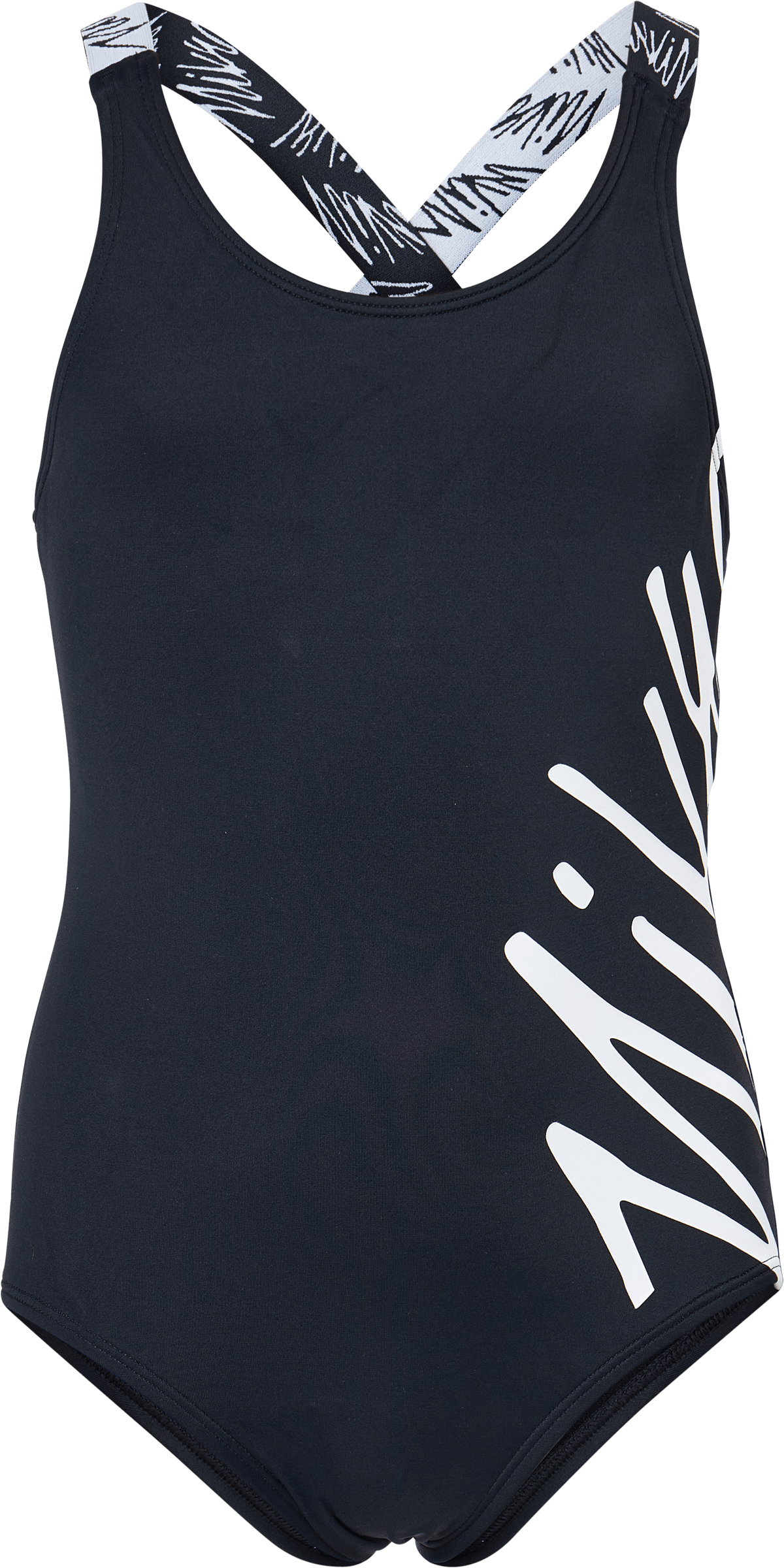 Nike G Crossback One Piece Scr Black, Female, Klær, Badetøy, Svømming, Svart, XS