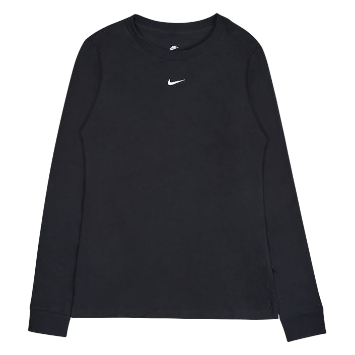 W NSW Tee Essntl Ls Lbr /, Female, Vêtements, T-shirt, Noir, M