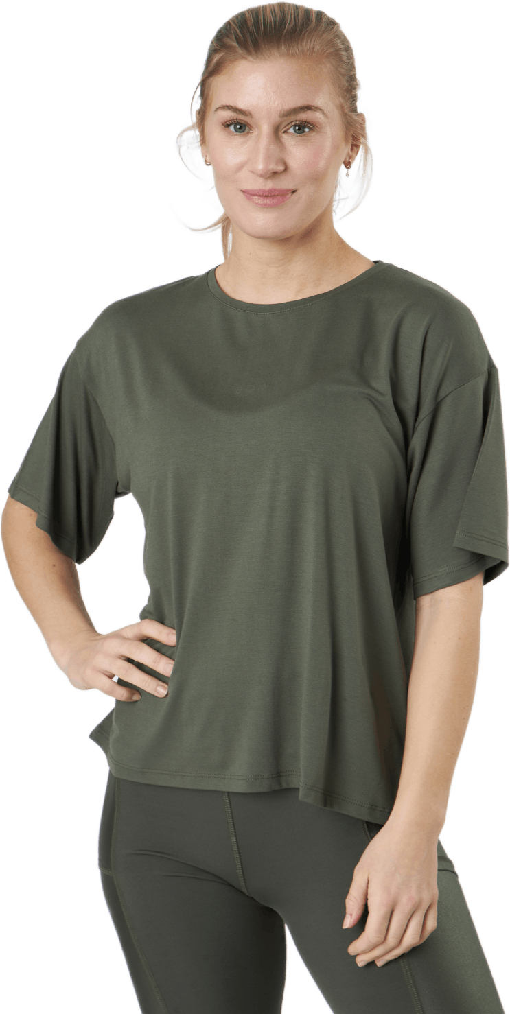 Luisa Tee Army Green, Female, Kleding, T-shirt, Padel, Groen, M