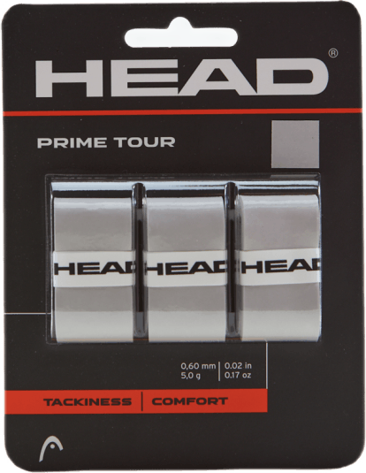 Prime Tour 3 Pcs Pack (overgri Grey, Unisex, Attrezzature, racchette, Padel, Grigio, ONESIZE