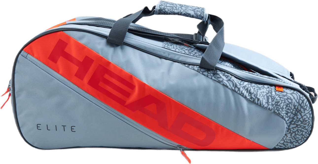 Elite 9r Grey/orange, Unisex, Equipment, bags & backpacks, Tennis, ONESIZE