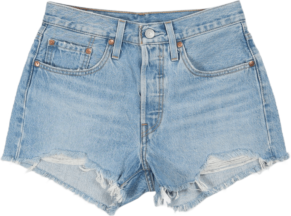 501 Original Short Ojai Luxor Luxor, Female, Odzież, Spodenki, Niebieski, W30