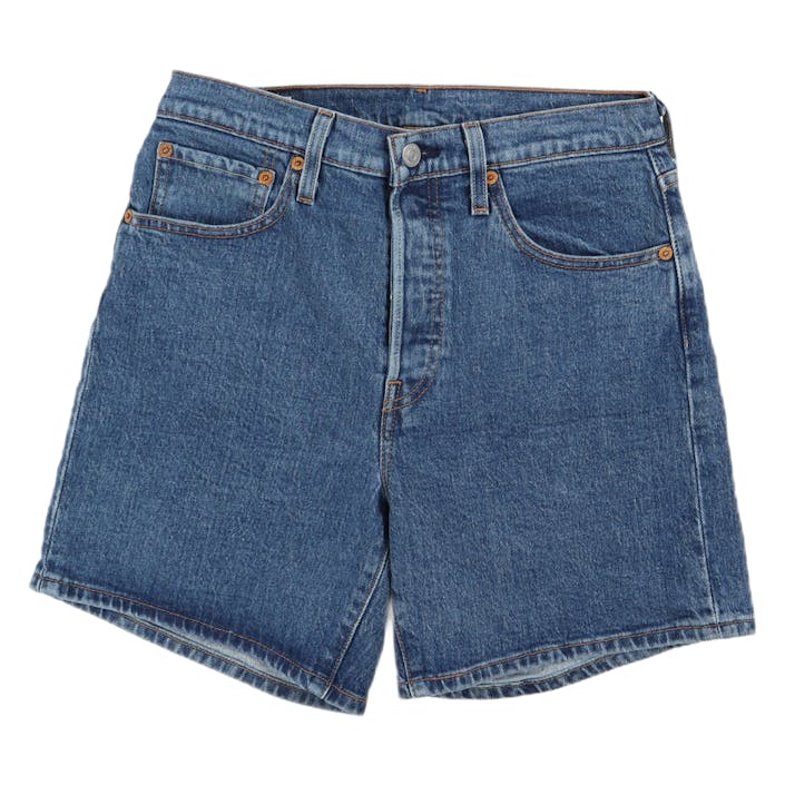 501 Mid Thigh Short Salsa Char Salsa Charleston Shadow, Female, Kläder, Shorts, Blå, W32