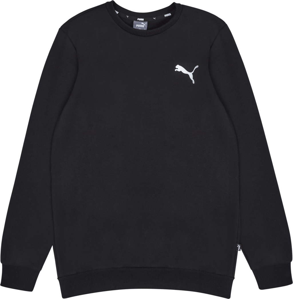 Ess Small Logo Crew Fl Puma Black-cat
