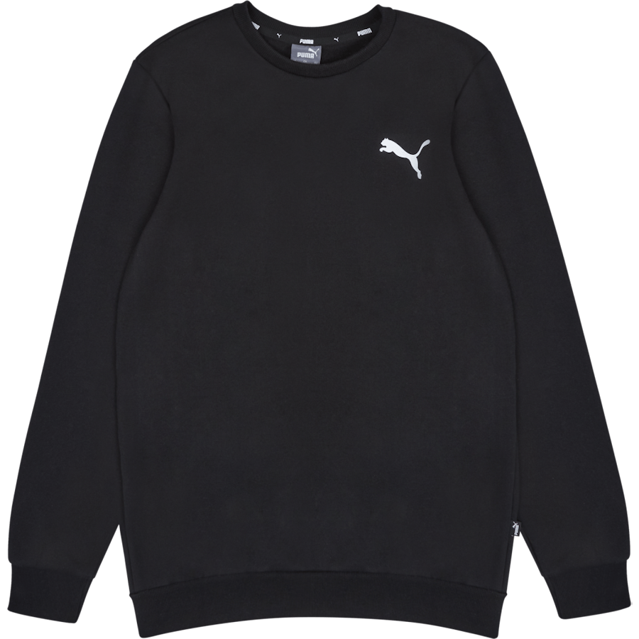 Ess Small Logo Crew Fl Puma Black-cat