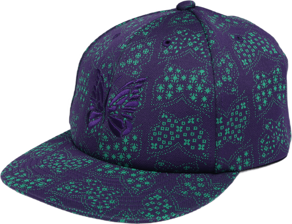 Baseball Cap Poly Jaquard Papillon, Unisex, Kläder, Mössor & Kepsar, Lila, L