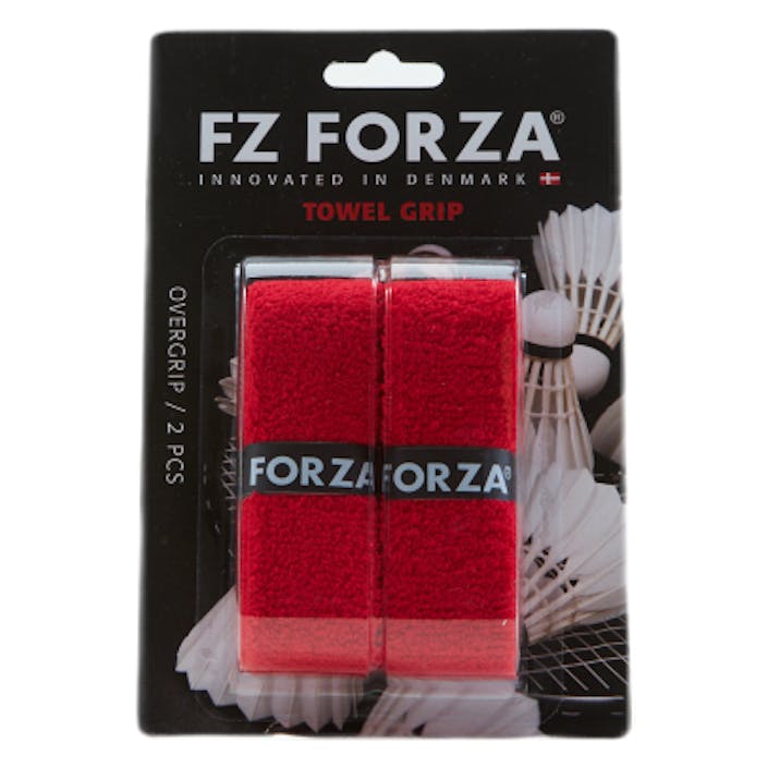 Towel Grip 2pcs. Card Red, Unisex, Utrustning, racketar, Badminton, Röd, ONESIZE