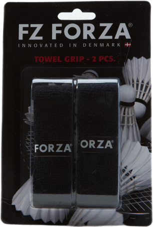 Towel Grip 2pcs. Card Black, Unisex, Utrustning, racketar, Badminton, Svart, ONESIZE