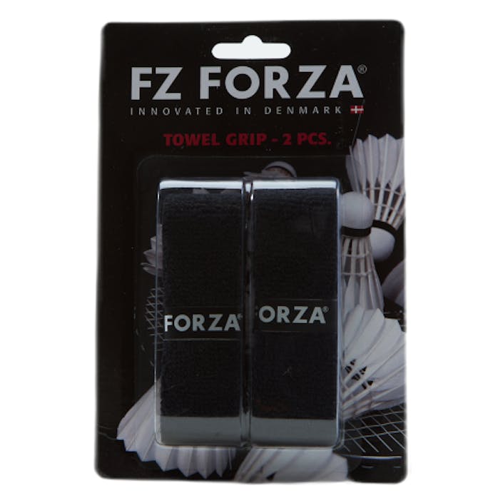 Towel Grip 2pcs. Card Black, Unisex, Utrustning, racketar, Badminton, Svart, ONESIZE