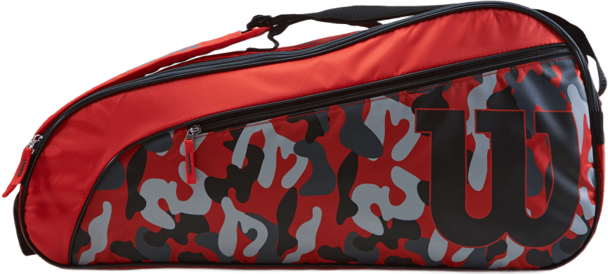 Junior Racketbag Red/grey/black, Unisex, Attrezzature, borse e zaini, Tennis, Multi colore, ONESIZE