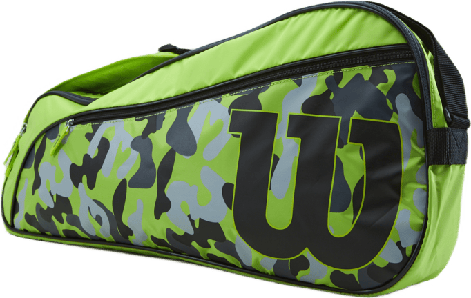 Junior Racketbag Wild Lime/grey/black, Unisex, Attrezzature, borse e zaini, Tennis, Verde, ONESIZE