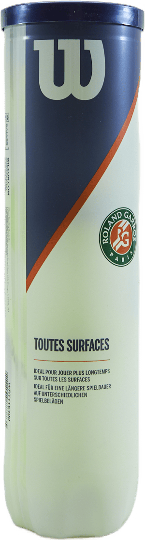 Roland Garros All Ct 4 Ball Yellow, Unisex, Utrustning, Bollar, Tennis, ONESIZE