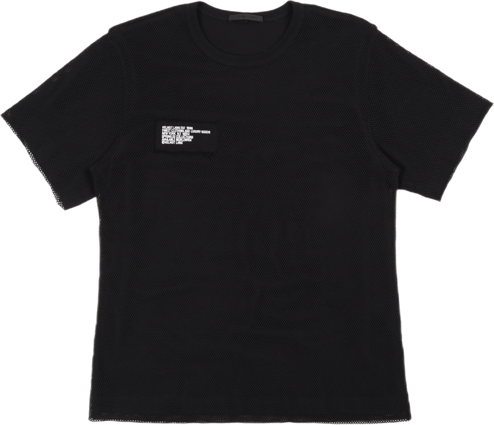 Trapunto Mesh Tee Black