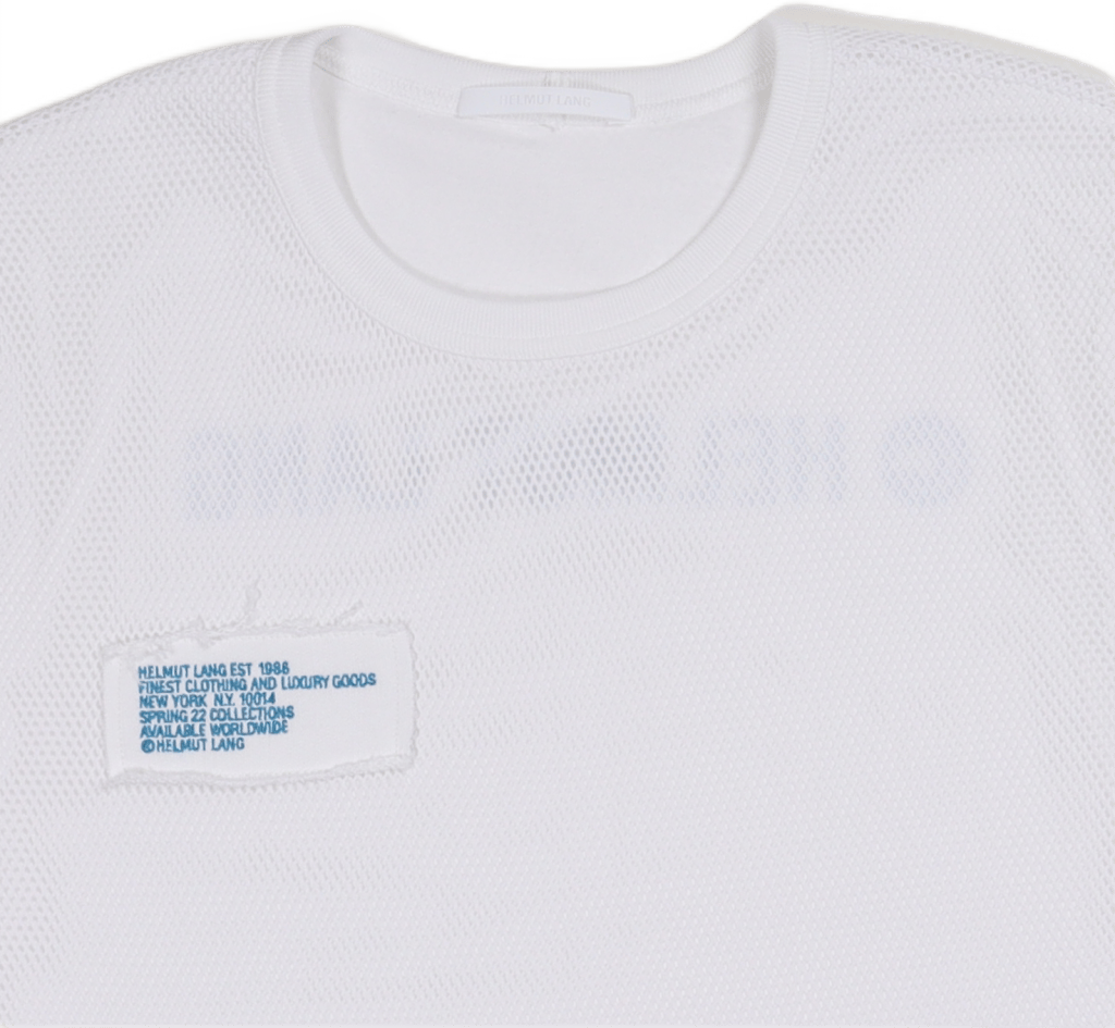Trapunto Mesh Tee White - Bild 2