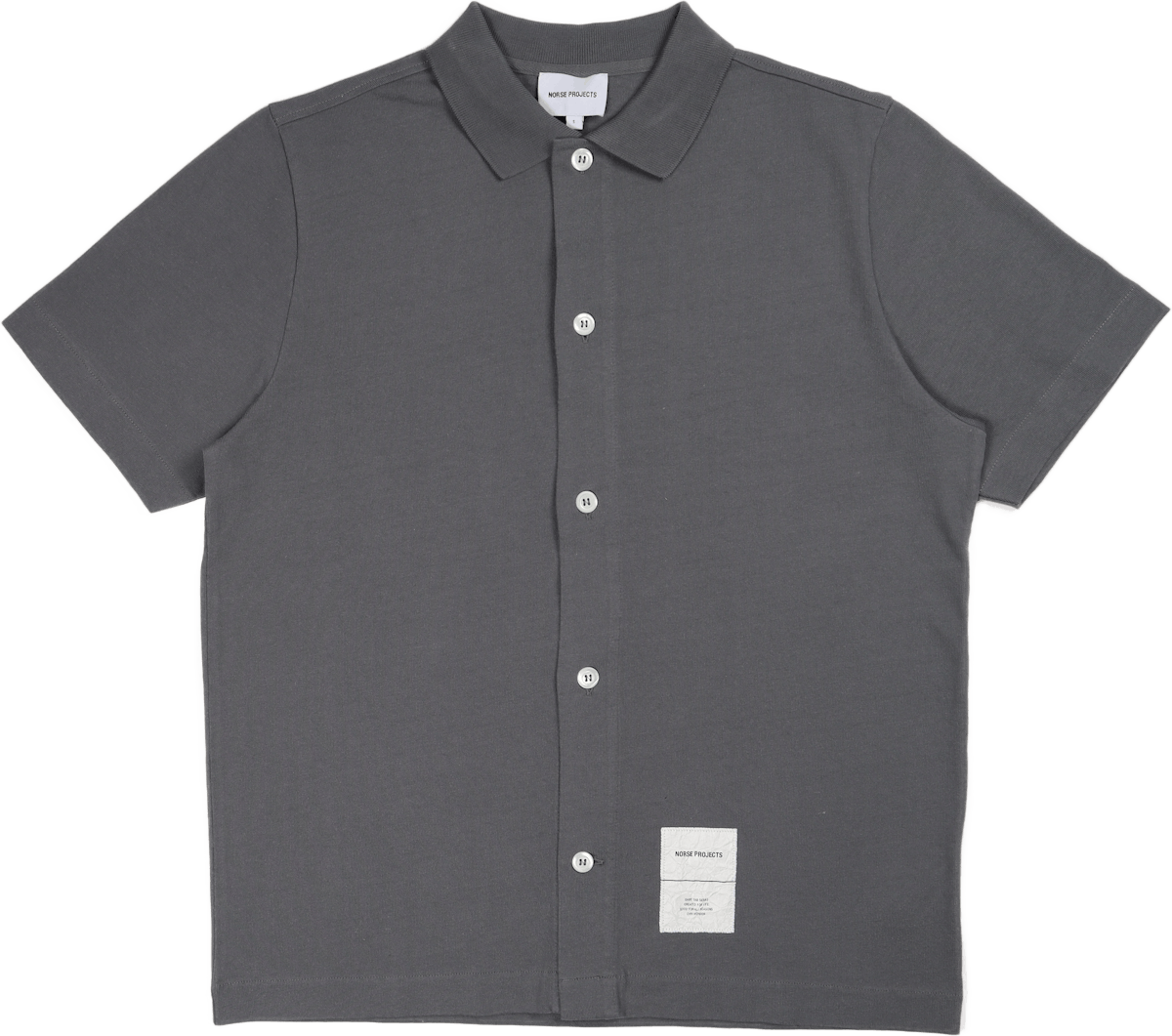 Gustav Heavy Jersey Shirt Tab  Magnet Grey