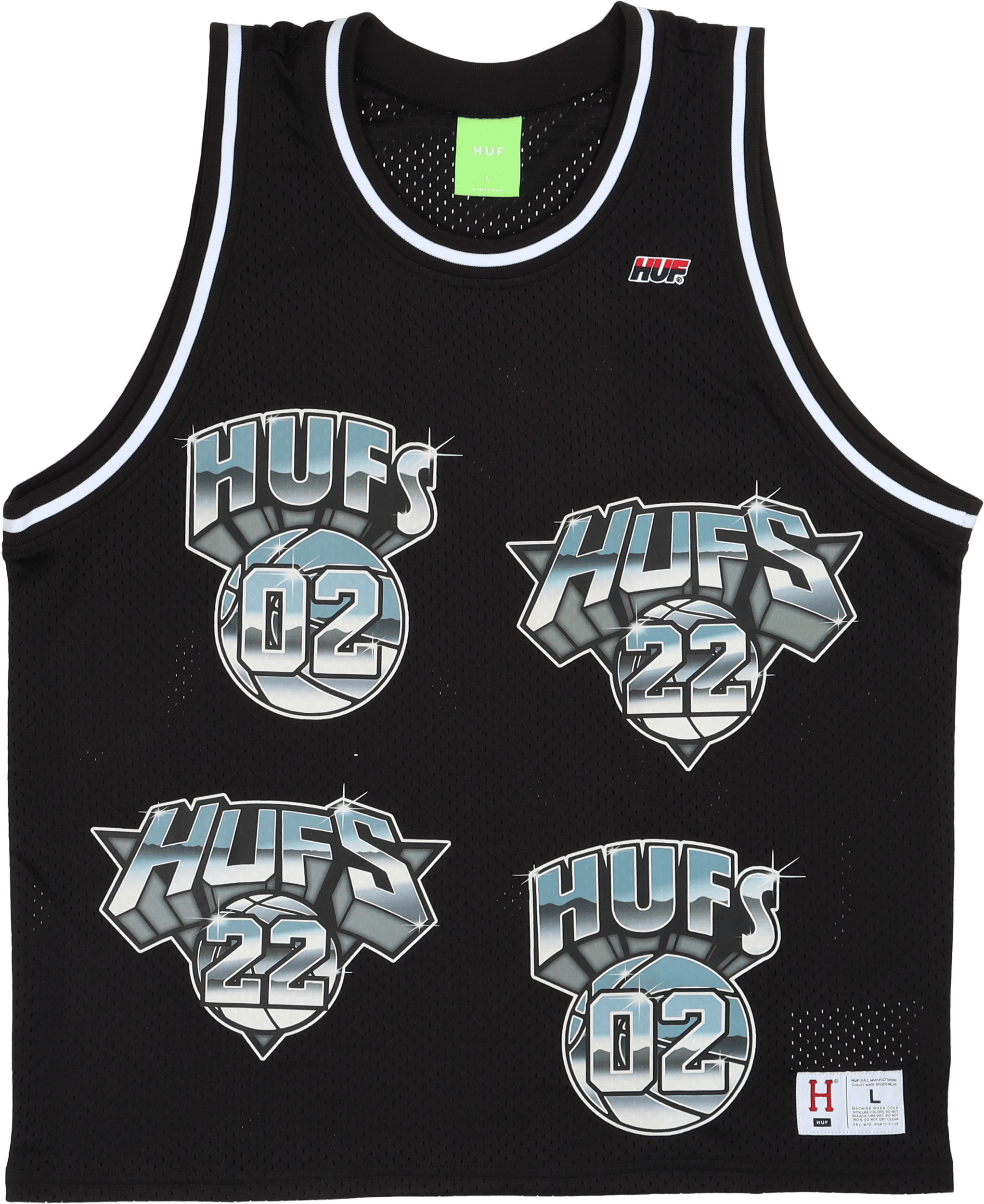 Hufs Basketball Jersey Black
