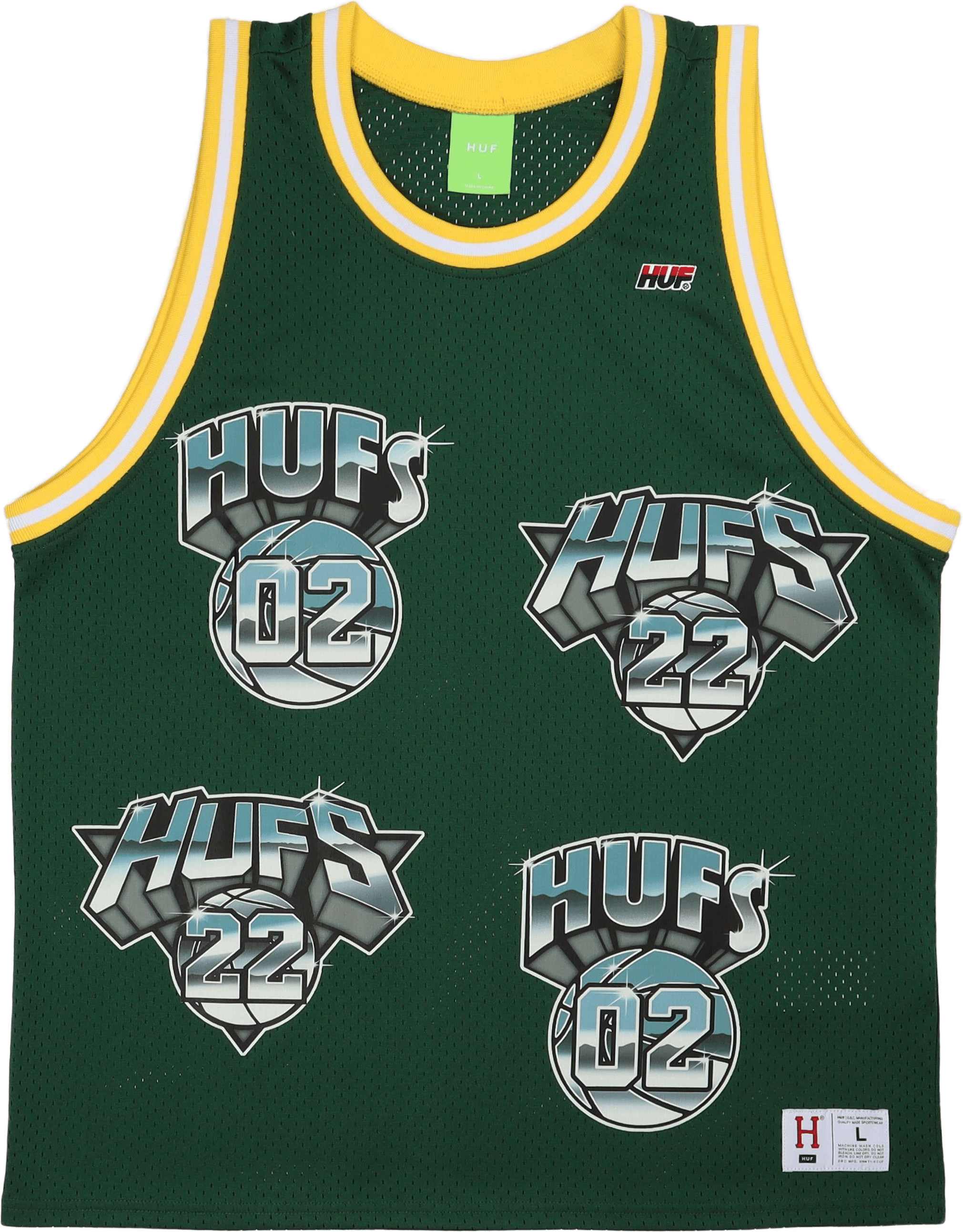 Hufs Basketball Jersey Green