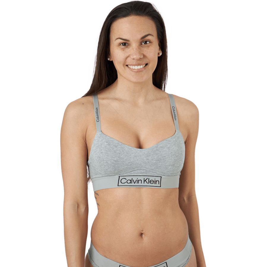 Light Lined Bralette Grey Heather