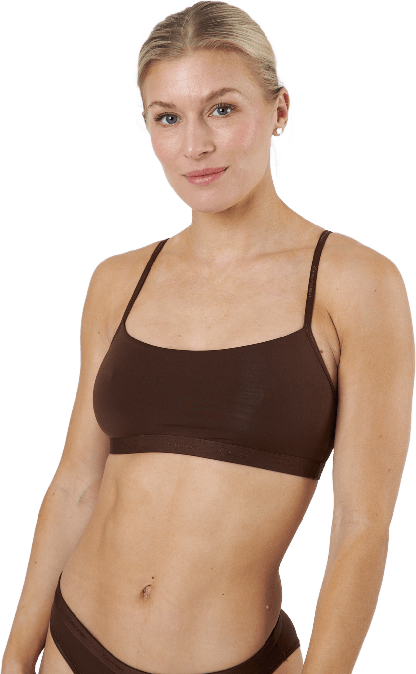 Unlined Bralette Umber, Female, Kläder, Badkläder, Brun, M