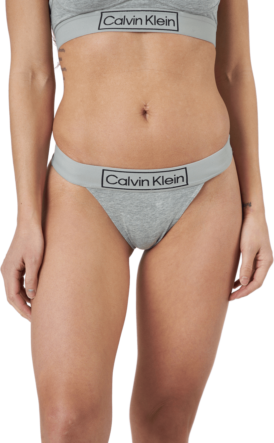 String Thong Grey Heather, Female, Apparels, Underwear, Grey, XS