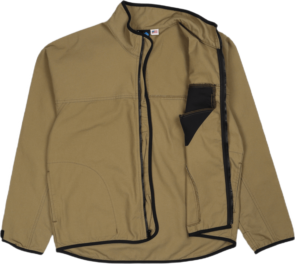 L/s Fz Throwshirt Heritage Khaki - Bild 4