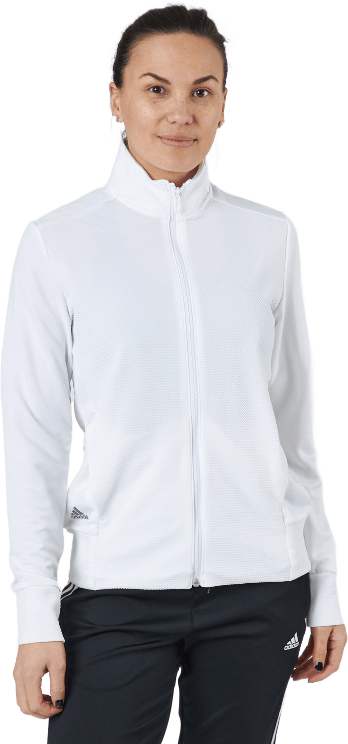 Textured Full-Zip Jacket White, Female, Odevy, bundy, Golf, Biely, XS