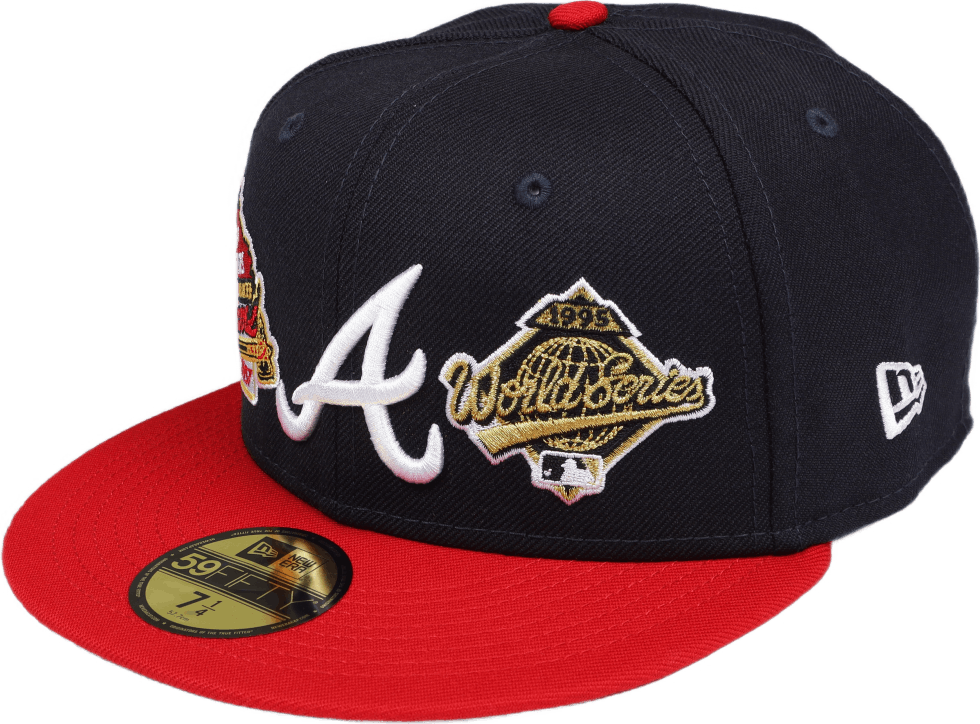 Q2 QT 5950 9085 BRAVES, Unisex, Odevy, Klobúky a čiapky, Čierna, 7 3/4