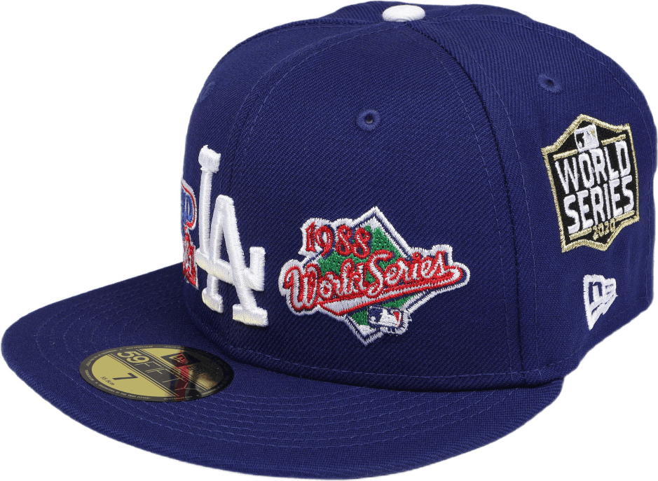 Q2 QT 5950 9085 DODGERS, Unisex, Odevy, Klobúky a čiapky, Modrá, 7 7/8