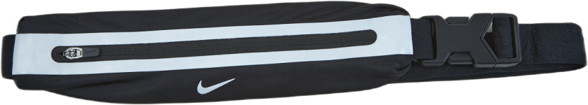 Nike Slim Waist Pack 3.0 Black/black/silver, Unisex, varusteet, laukut & reput, Juoksu, ONESIZE