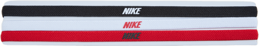 Nike Elastic Headbands 2.0 3 P Black/white/university Red, Unisex, Apparatuur, Bescherming, Training, ONESIZE