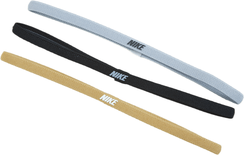 Nike Elastic Headbands 2.0 3 P Silver/black/gold, Unisex, Kleding, hoeden & petten, Training, ONESIZE