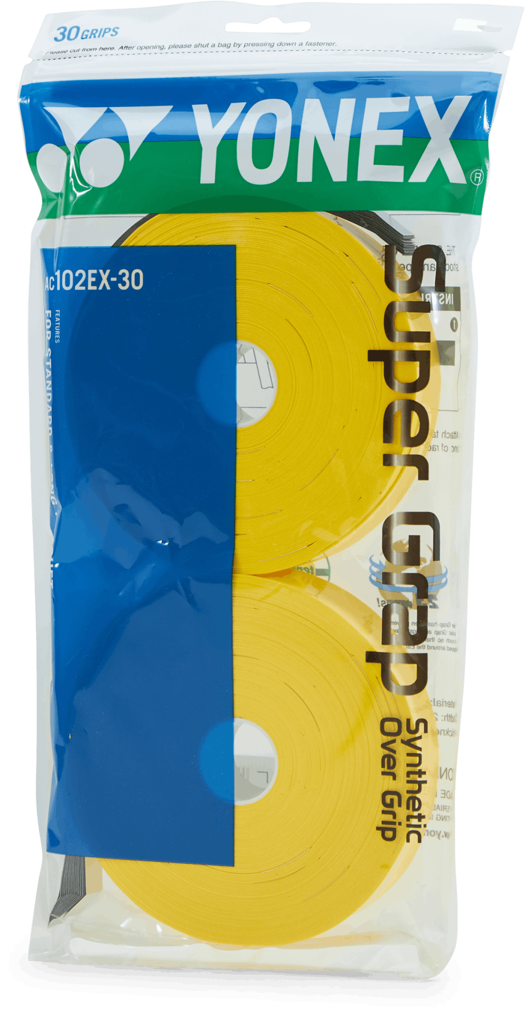 Super Grap Coil Yellow, Unisex, Utrustning, racketar, Badminton, Flerfärgad, ONESIZE