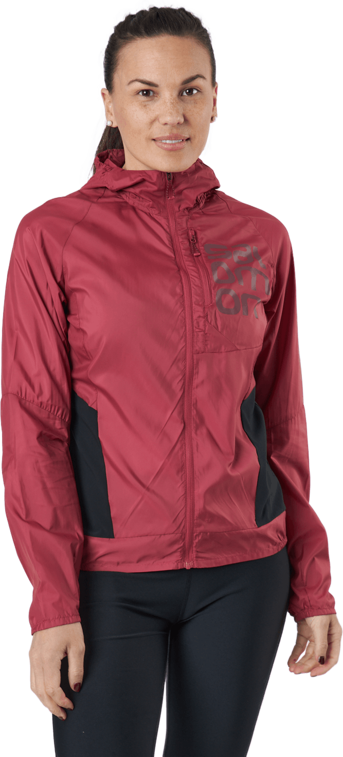 Bonatti Cross Fz Hoodie W Earth Red/cabernet/black, Female, Apparels, jackets, Running, Red, S