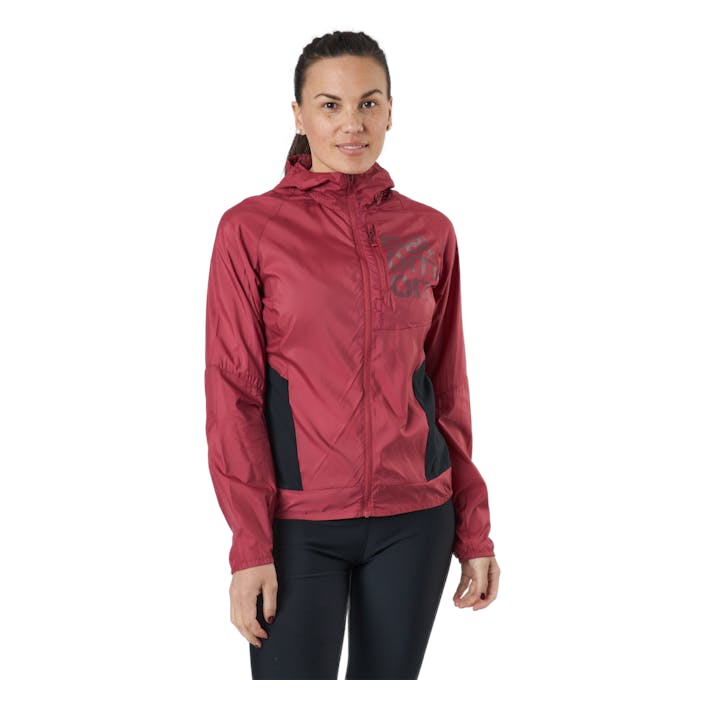 Bonatti Cross Fz Hoodie W Earth Red/cabernet/black, Female, Apparels, jackets, Running, Red, S