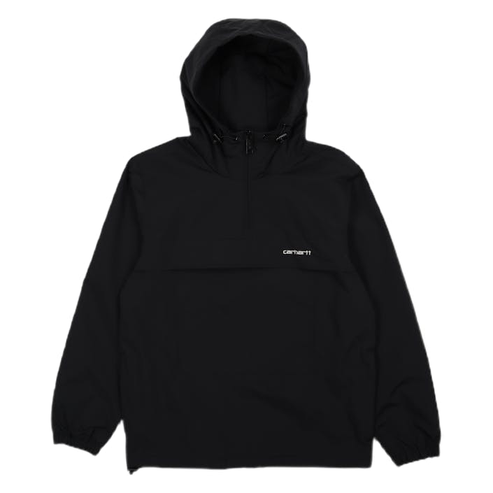 Windbreaker Pullover Black / White, Male, Vêtements, vestes, Noir, S