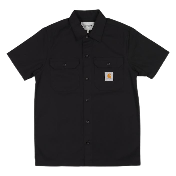 S/s Master Shirt Black, Male, Odzież, Koszule, Czarny, S