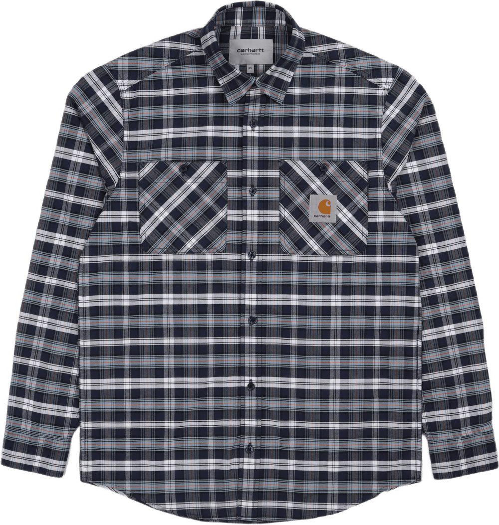 L/s Dormer Shirt Dormer Check, Frosted Blue