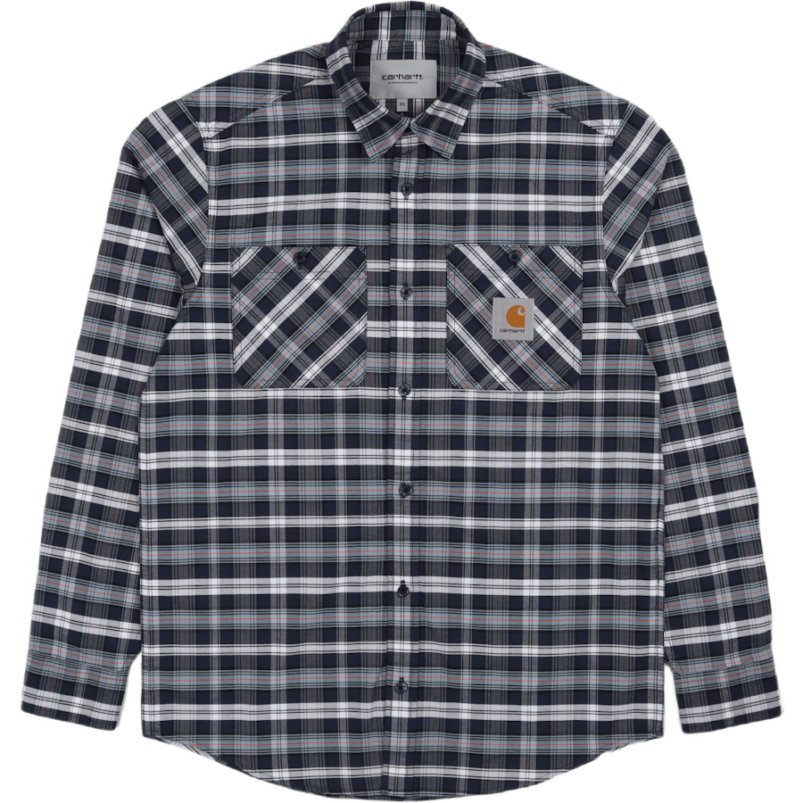 L/s Dormer Shirt Dormer Check, Frosted Blue