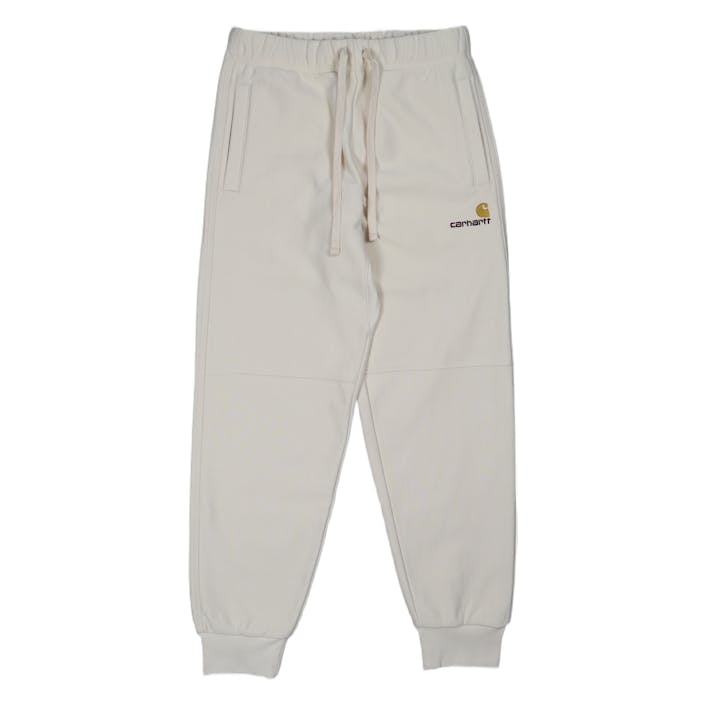 American Script Jogging Pant Natural, Male, Vêtements, Pantalon, Blanc, S